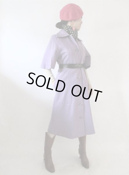 画像2: 【印象に残るパープル*】綺麗色コート (2)