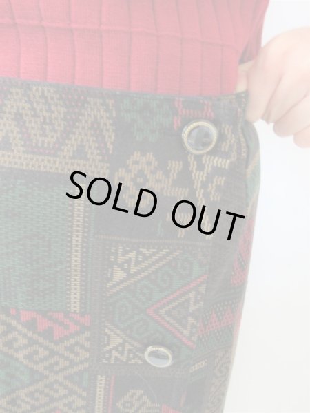 画像6: 【ニットと2点セット*】超美品*マキシ丈ラップスカート (6)