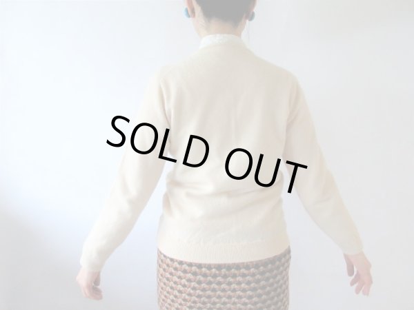 画像5: 【手描きな感じがアートだわ*】お花柄カーディガン (5)