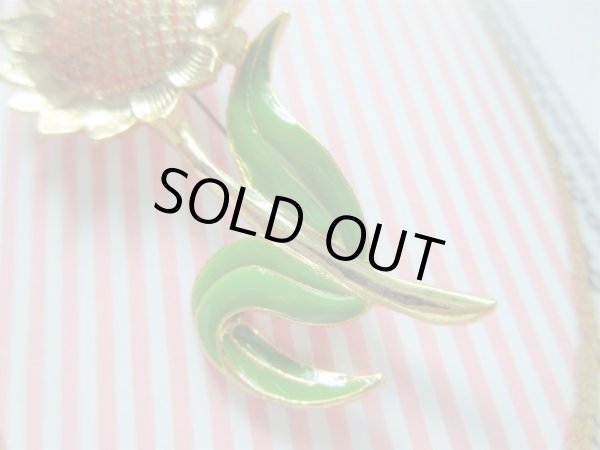 画像3: 未使用*メタリックお花ブローチP (3)