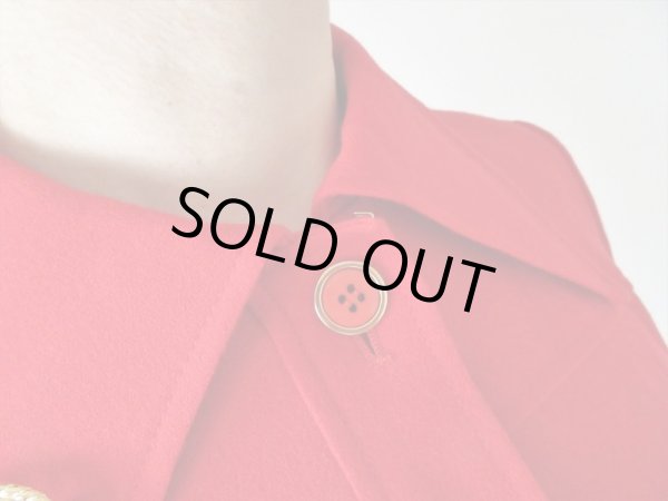 画像9: 【ヴィンテージムード満点*】インパクトレッドのワンピース (9)