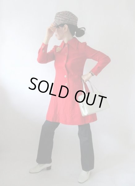 画像5: 【ヴィンテージムード満点*】インパクトレッドのワンピース (5)