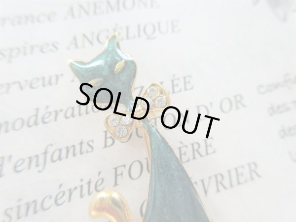 画像2: 【不動の人気モチーフ*】Dead stock*ネコちゃんブローチ (2)