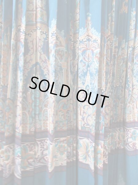 画像4: 【アールヌーボーな雰囲気が素敵*】Dead stock*フラワープリーツスカート (4)