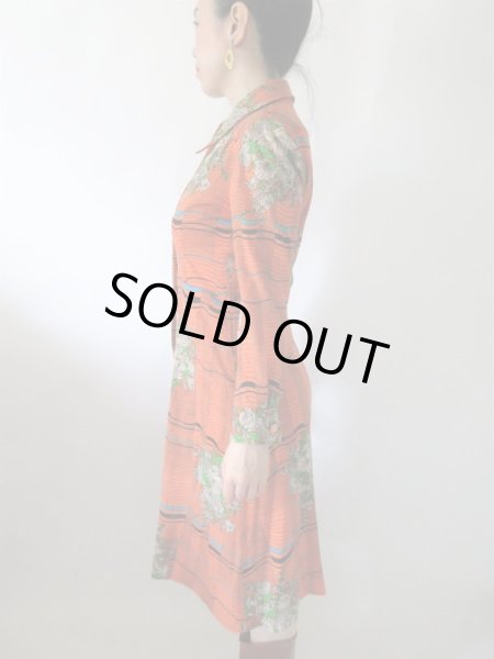 画像4: 【目立ってナンボ*】ボーダー&花柄のワンピース (4)