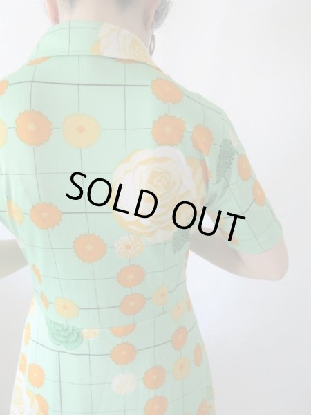 画像8: 【ネックレスと2点セット*】チャーミングフラワーワンピース (8)