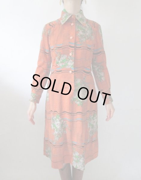 画像3: 【目立ってナンボ*】ボーダー&花柄のワンピース (3)