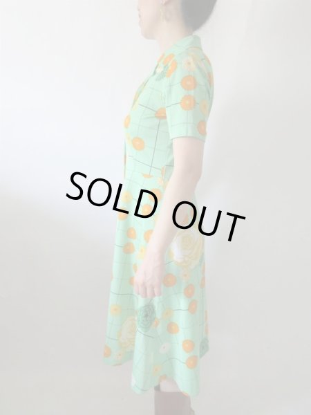 画像6: 【ネックレスと2点セット*】チャーミングフラワーワンピース (6)