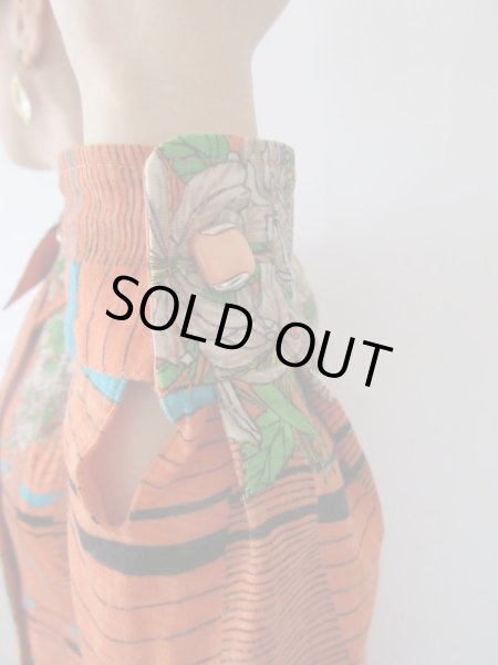 画像6: 【目立ってナンボ*】ボーダー&花柄のワンピース (6)