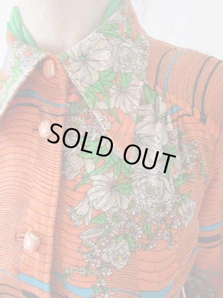 画像7: 【目立ってナンボ*】ボーダー&花柄のワンピース (7)