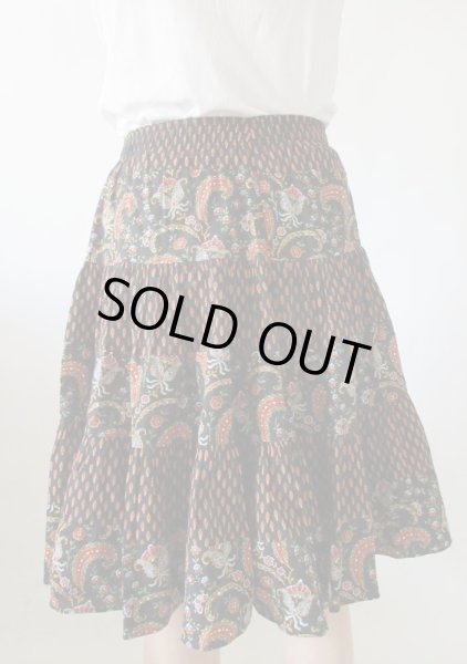 画像5: 【ドラマティックに履きこなす*】ウエストゴムのペイズリー柄スカート (5)
