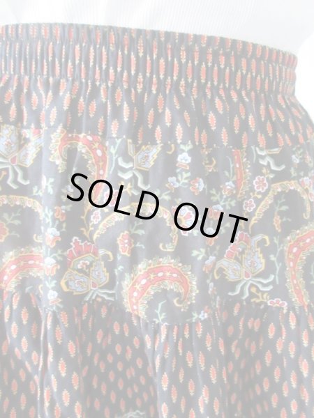 画像6: 【ドラマティックに履きこなす*】ウエストゴムのペイズリー柄スカート (6)