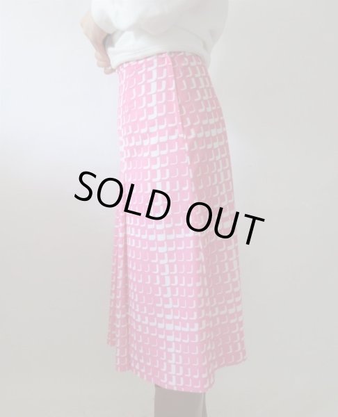 画像4: 【女子力アップにはピンク*】逆L柄スカート (4)