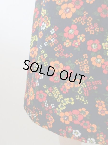 画像7: 【オシャレの楽しさ炸裂*】レトロフラワースカート (7)