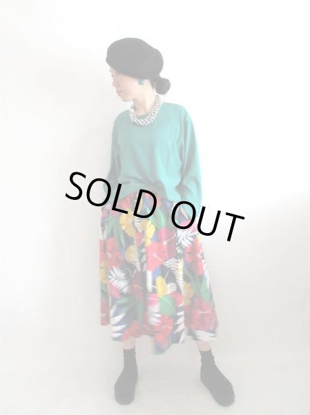 画像5: 【何と合わせようかワクワクします*】トロピカルフラワースカート (5)