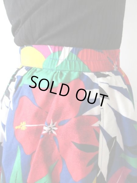 画像9: 【何と合わせようかワクワクします*】トロピカルフラワースカート (9)