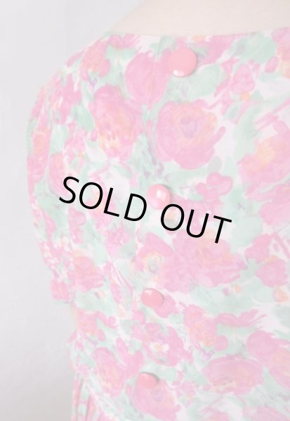 画像10: 【ネックレスと2点セット*】ドラマティックフラワーワンピース (10)