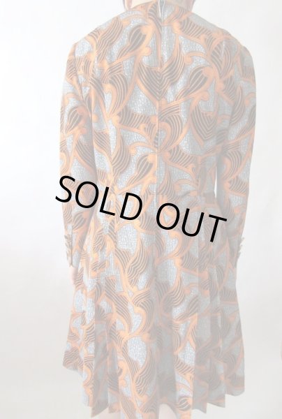 画像8: 【プリーツのデザインにも注目*】レトロデザインワンピ (8)