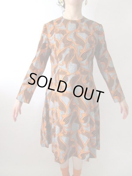 画像6: 【プリーツのデザインにも注目*】レトロデザインワンピ (6)