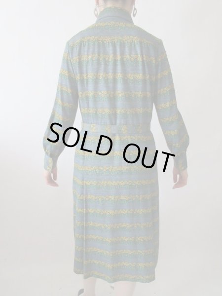 画像8: 【浮足立たないレトロ感*】お仕立て品*花柄ワンピース (8)