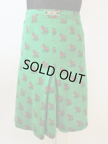 画像3: 【オシャレの楽しさ炸裂*】ロッキングチェアー柄スカート (3)