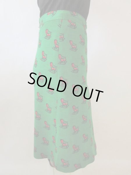 画像4: 【オシャレの楽しさ炸裂*】ロッキングチェアー柄スカート (4)