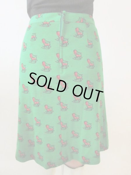 画像5: 【オシャレの楽しさ炸裂*】ロッキングチェアー柄スカート (5)