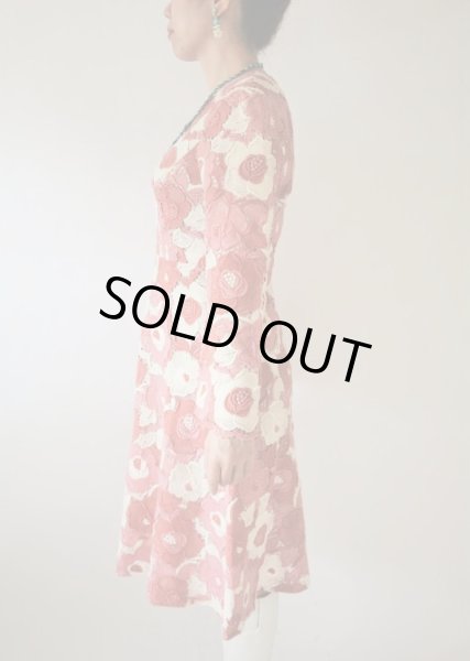 画像7: 【豪華1点モノはお呼ばれにも*】レースフラワーワンピース (7)