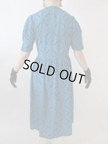 画像5: 【ショルダーにも注目*】お仕立て品の1点モノ*レトロデザインワンピ (5)