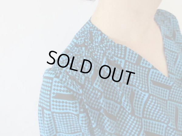 画像6: 【ショルダーにも注目*】お仕立て品の1点モノ*レトロデザインワンピ (6)