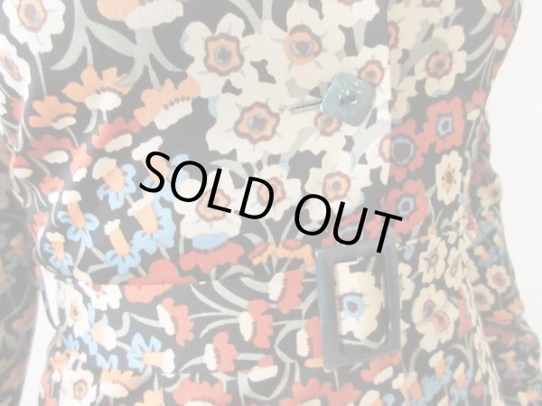 画像7: 【スッキリシルエット美人*】レトロフラワーワンピース (7)