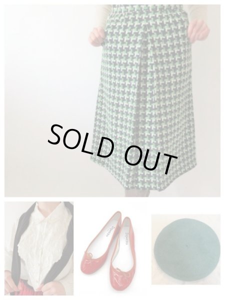 画像9: 【9コーデ掲載中*】レトロ配色スカート (9)