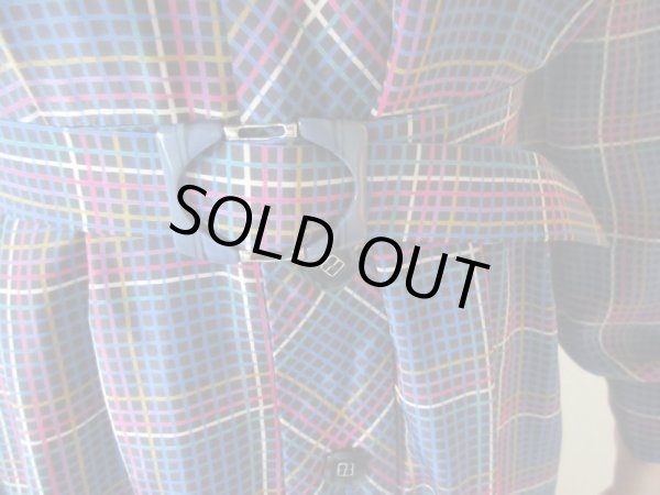 画像8: 【可愛い配色*】お仕立て品の1点モノ*レトロ格子柄ワンピ (8)