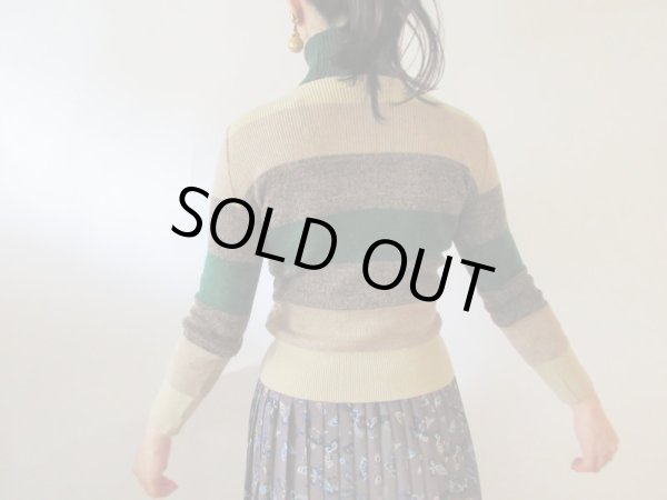 画像5: 【使える配色*】ボーダータートルニット (5)