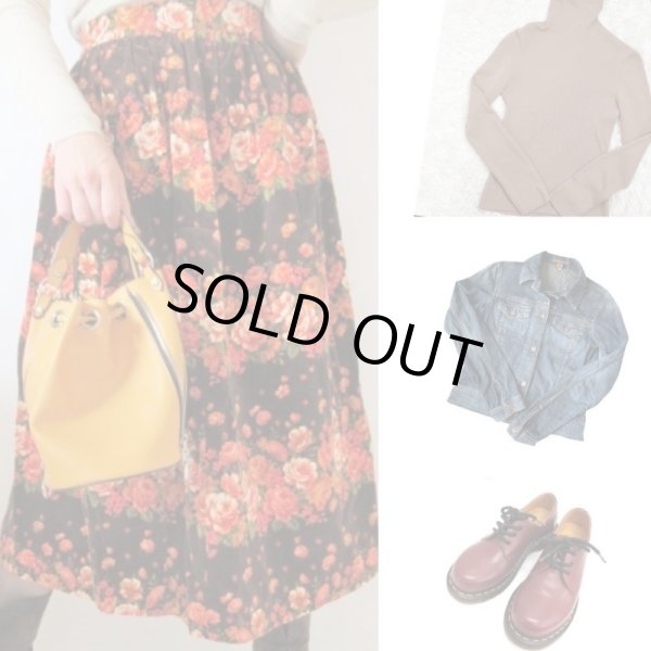 画像3: 【シルエット自慢*】ロマンティックローズのスカート (3)