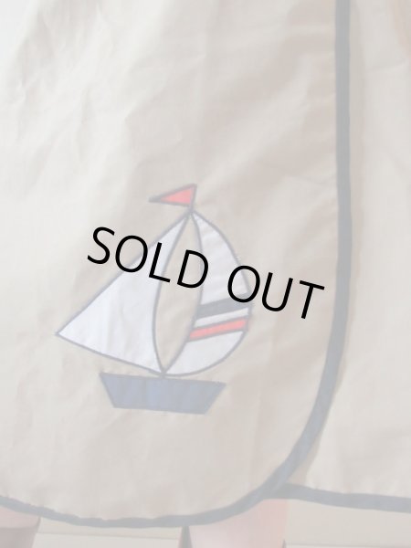 画像10: 【マリン好きな方へ*】ヨット柄ラップスカート (10)