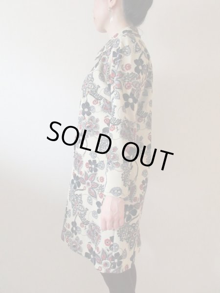 画像5: 【大人のトリコロール*】レトロフラワーワンピース (5)