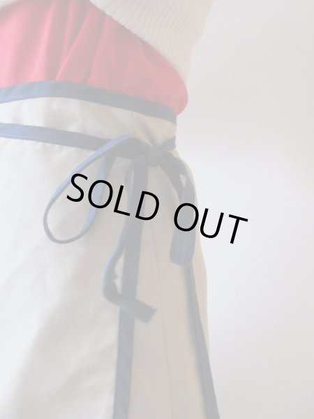 画像11: 【マリン好きな方へ*】ヨット柄ラップスカート (11)