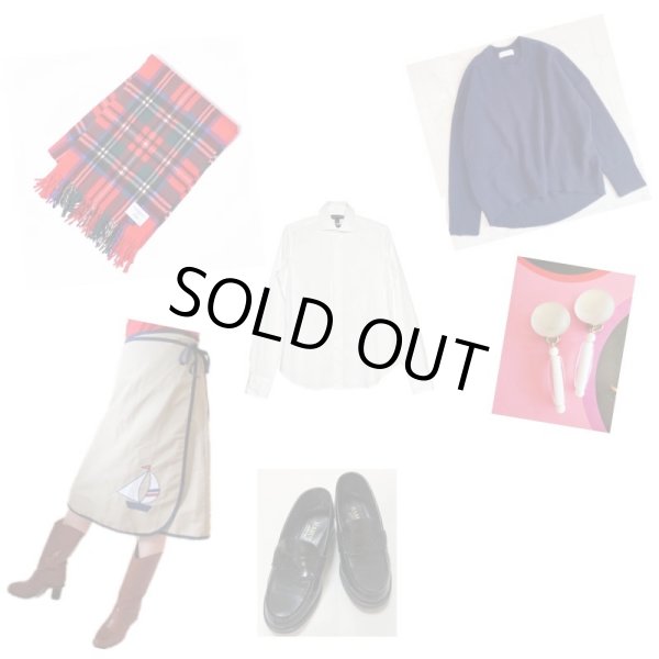 画像3: 【マリン好きな方へ*】ヨット柄ラップスカート (3)