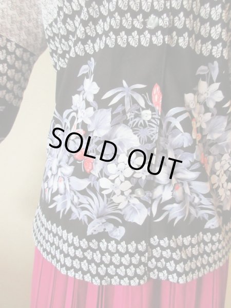 画像7: 【スカートと２点セット*】お花に蝶々が舞うシャツとスカート (7)