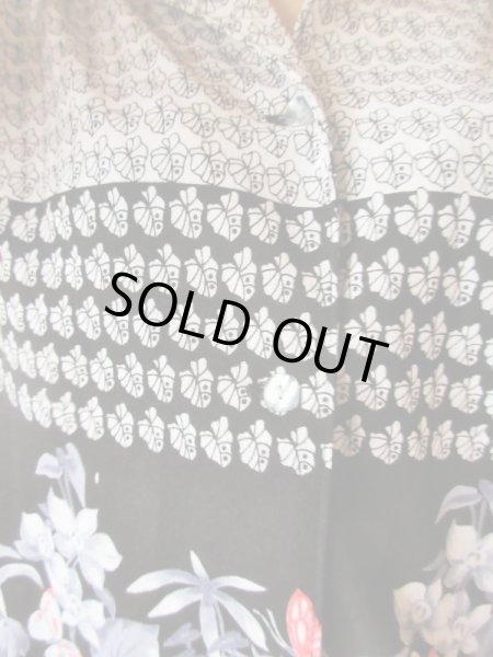 画像8: 【スカートと２点セット*】お花に蝶々が舞うシャツとスカート (8)