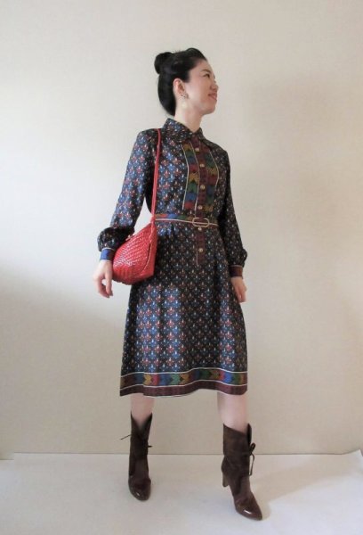 画像10: 【9コーデ掲載中*】ステッチ風デザインのワンピース (10)