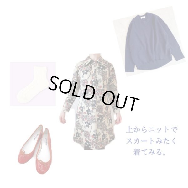 画像2: 【大人のトリコロール*】レトロフラワーワンピース (2)