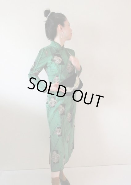 画像2: 【大人っぽ艶やか*】ペイズリーワンピース (2)