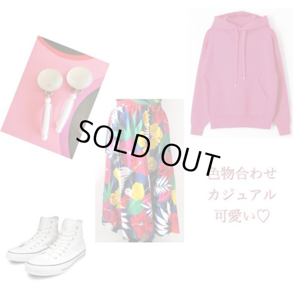 画像2: 【何と合わせようかワクワクします*】トロピカルフラワースカート (2)