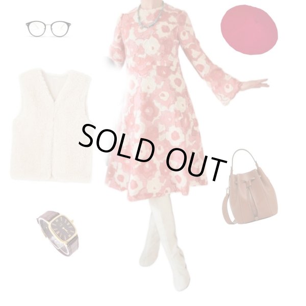 画像4: 【豪華1点モノはお呼ばれにも*】レースフラワーワンピース (4)