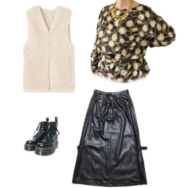 画像4: 【アートな時計モチーフ*】レトロ時計のブラウス (4)