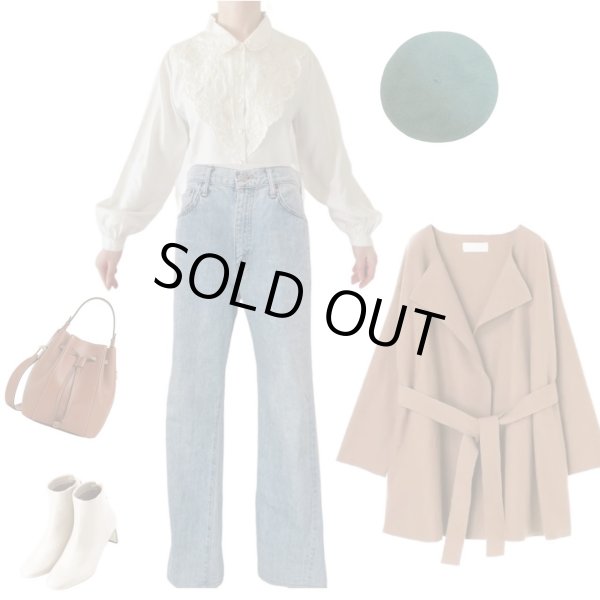 画像3: 【光沢と刺繍の高級感*】シルク刺繍ブラウス (3)