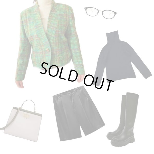 画像4: 【イヤリングと2点セットでお届け*】鮮やかツイードジャケット (4)