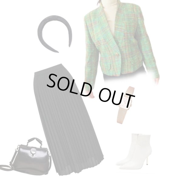 画像2: 【イヤリングと2点セットでお届け*】鮮やかツイードジャケット (2)